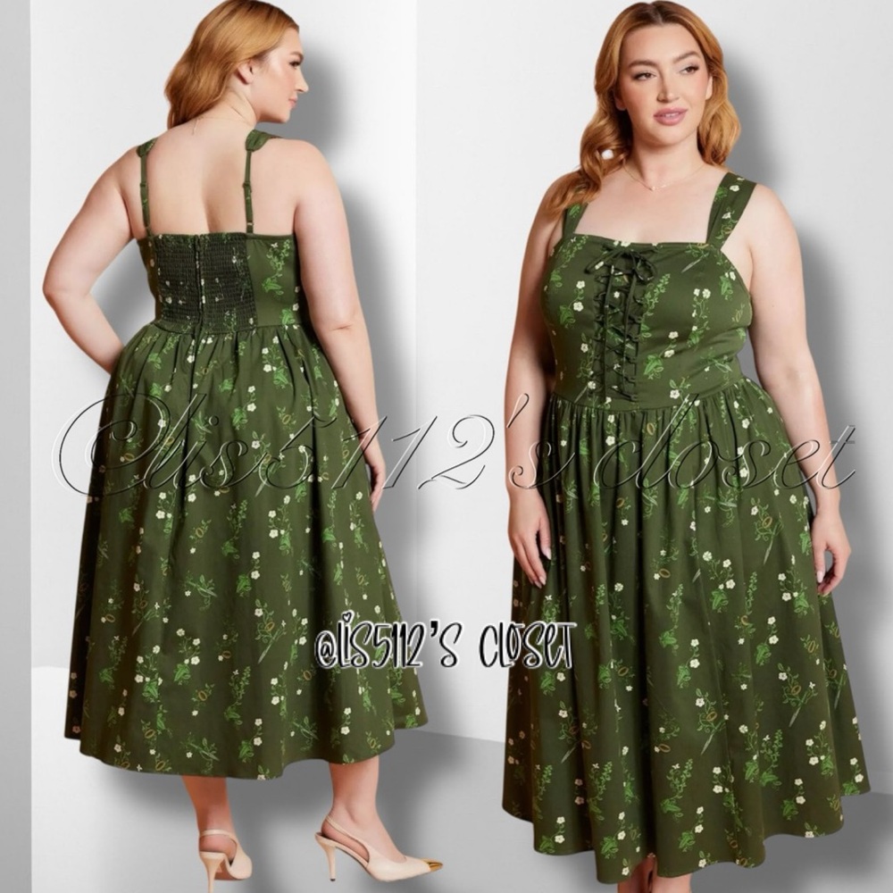 Her Universe The Lord Of The Rings Icons Lace-Up Corset Dress 2X 18 20 — RARE! - Picture 3 of 13